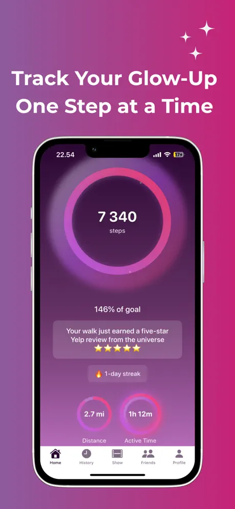 Hot Girl Steps App Screenshot
